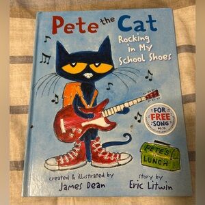 Pete the Cat Rockin in my School Shoes Hardcover Kid’s Book Grades K-2nd